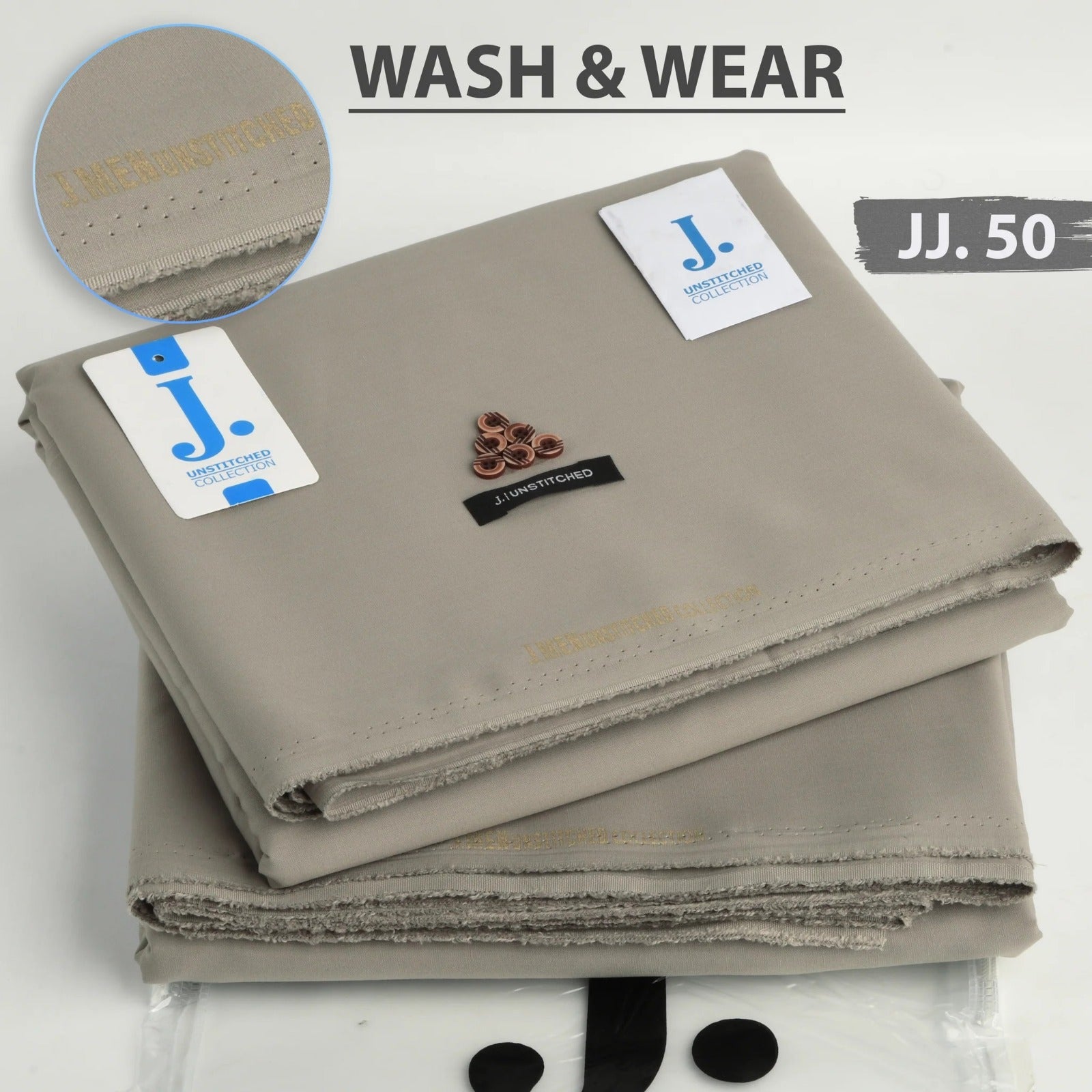 J. Wash n Wear Unstitched Suit 064