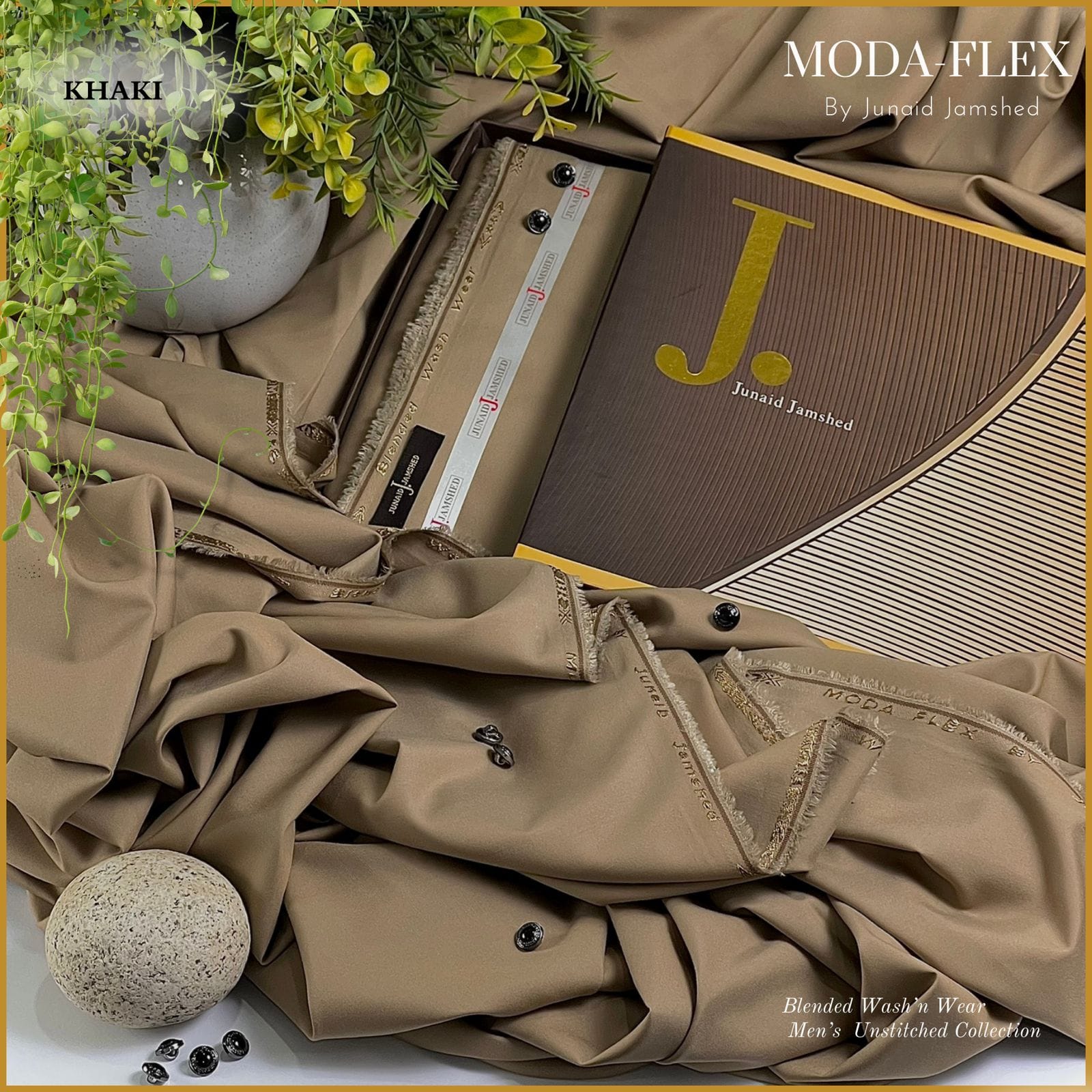 J. Wash n Wear Unstitched Suit 002
