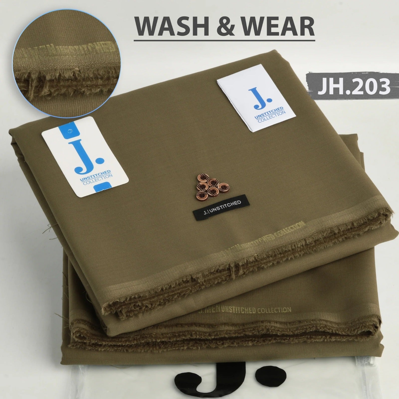 J. Wash n Wear Unstitched Suit 065