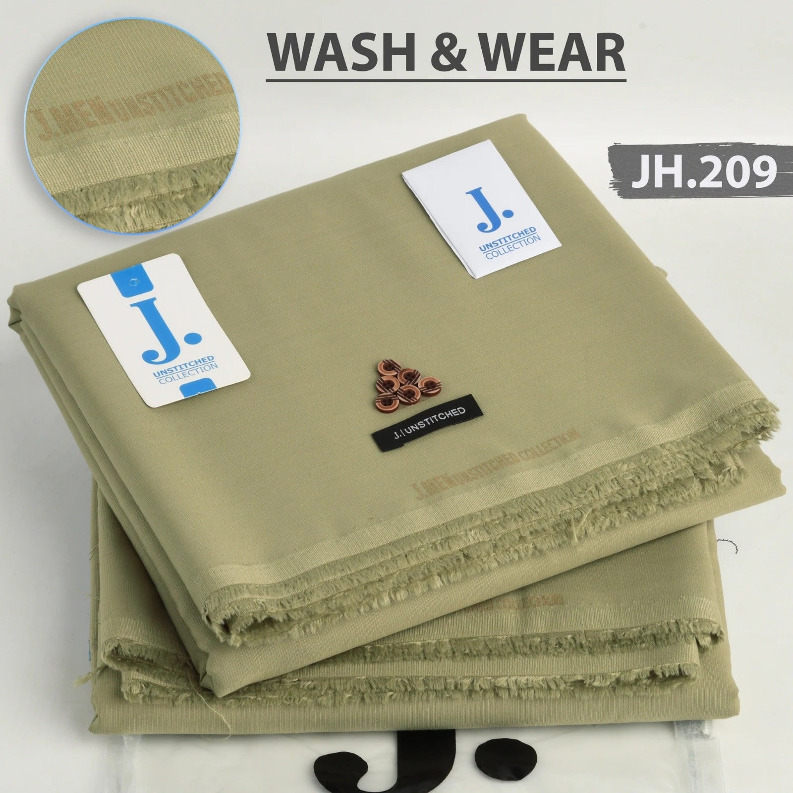 J. Wash n Wear Unstitched Suit 036