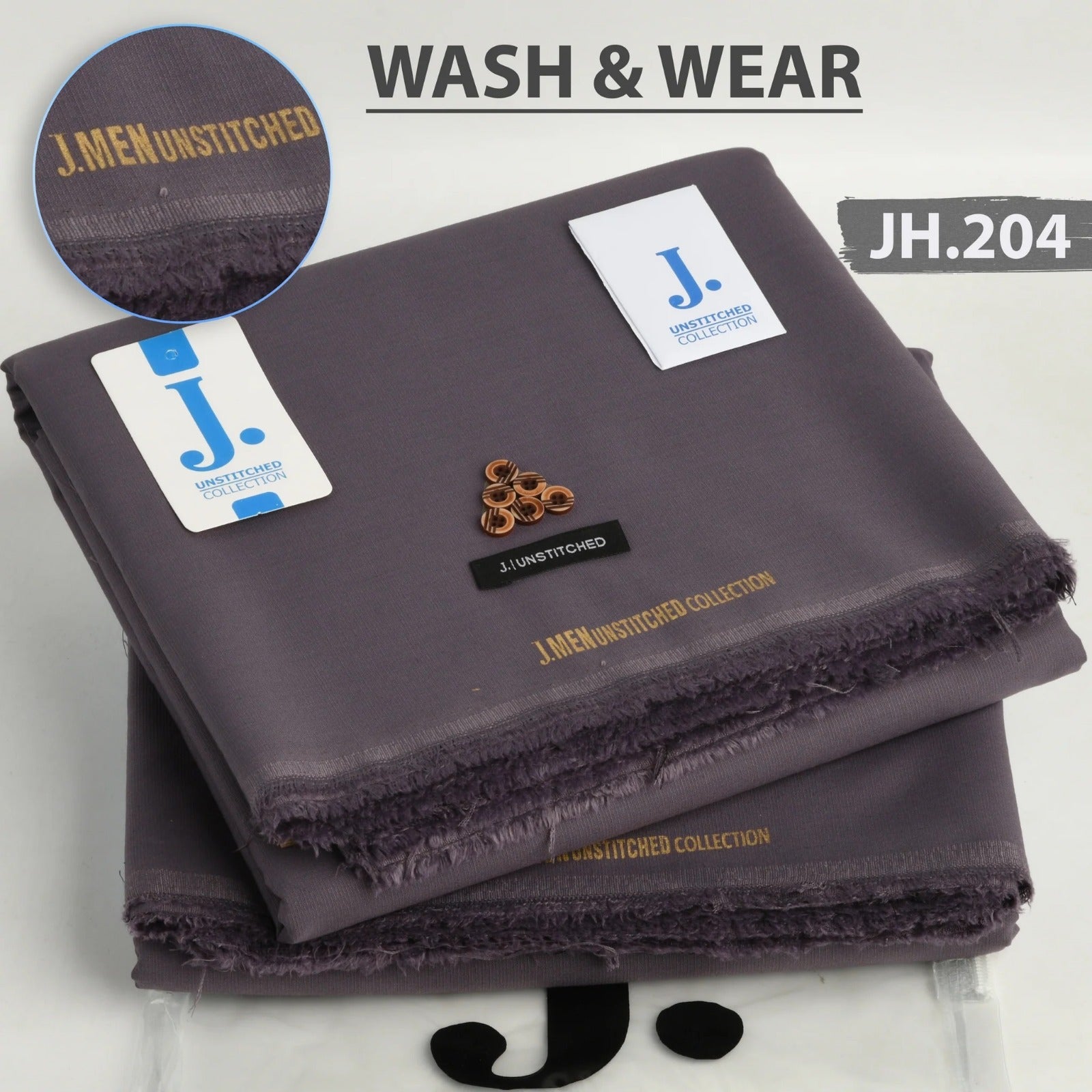 J. Wash n Wear Unstitched Suit 034