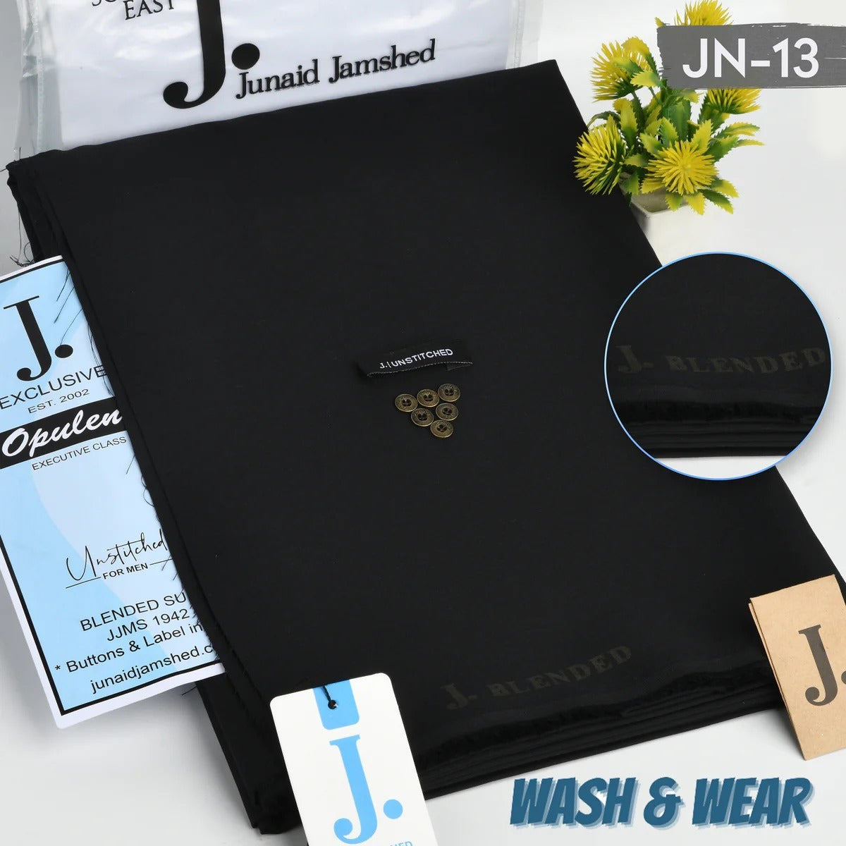 J. Wash n Wear Unstitched Suit 001