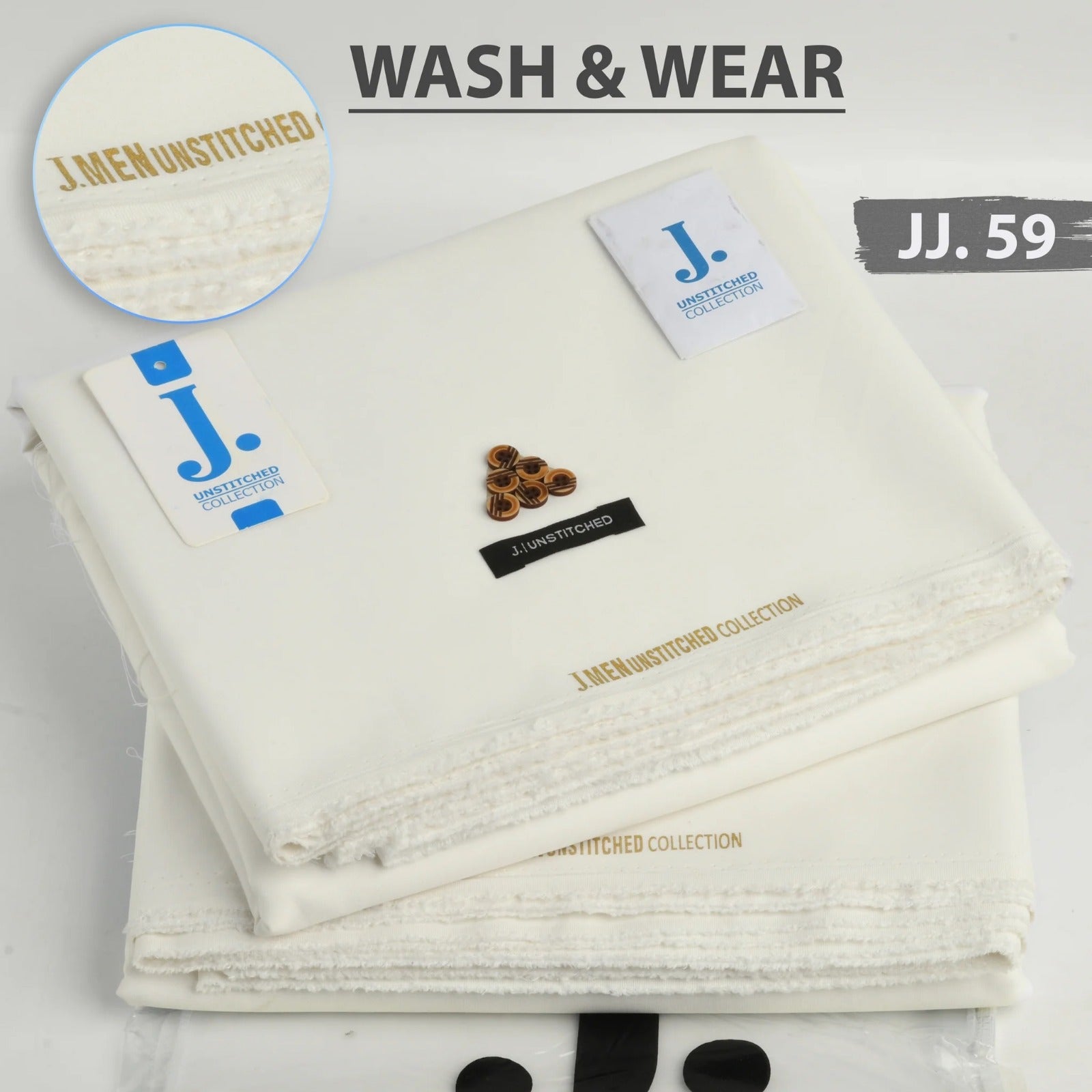J. Wash n Wear Unstitched Suit 030