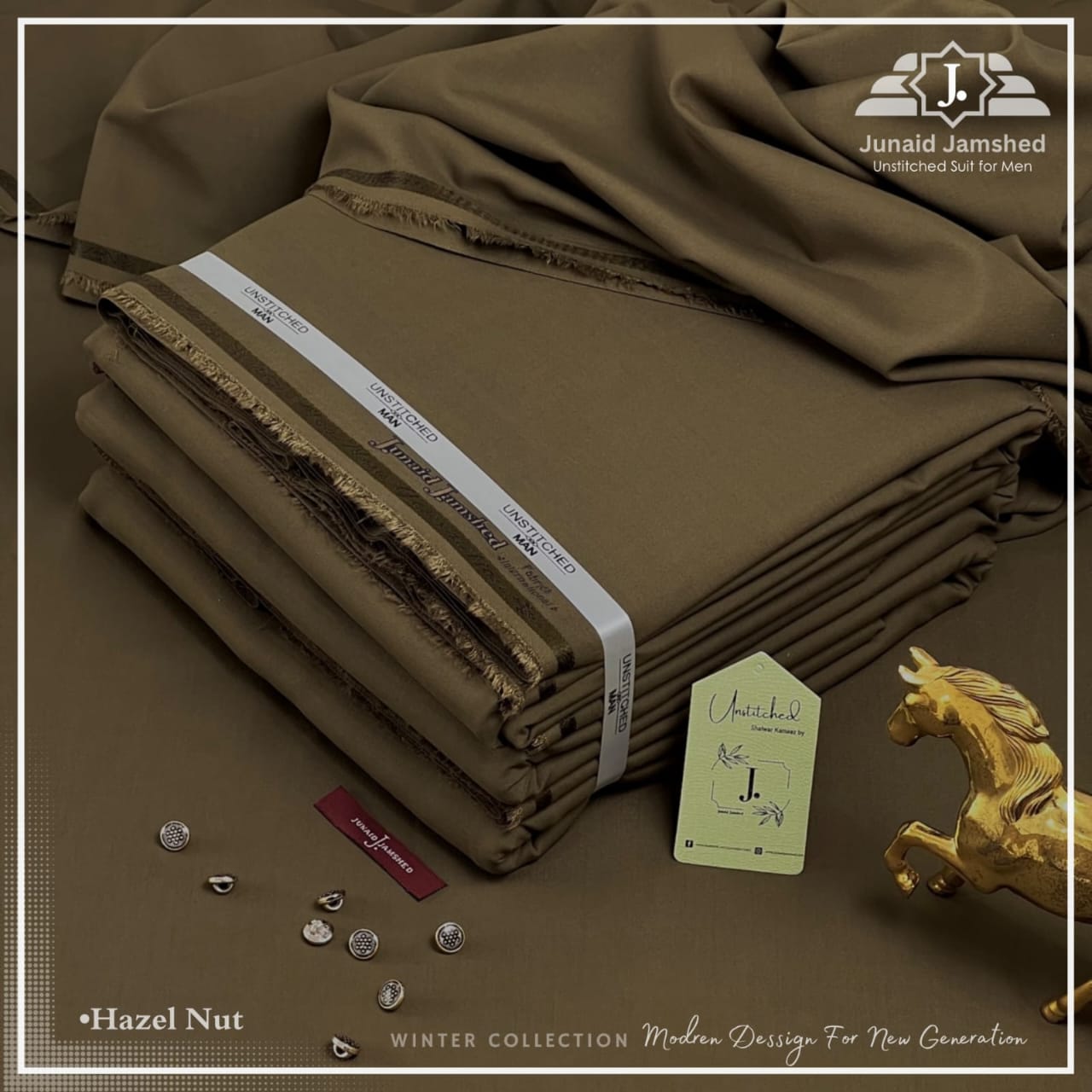 J. Wash n Wear Unstitched Suit 022