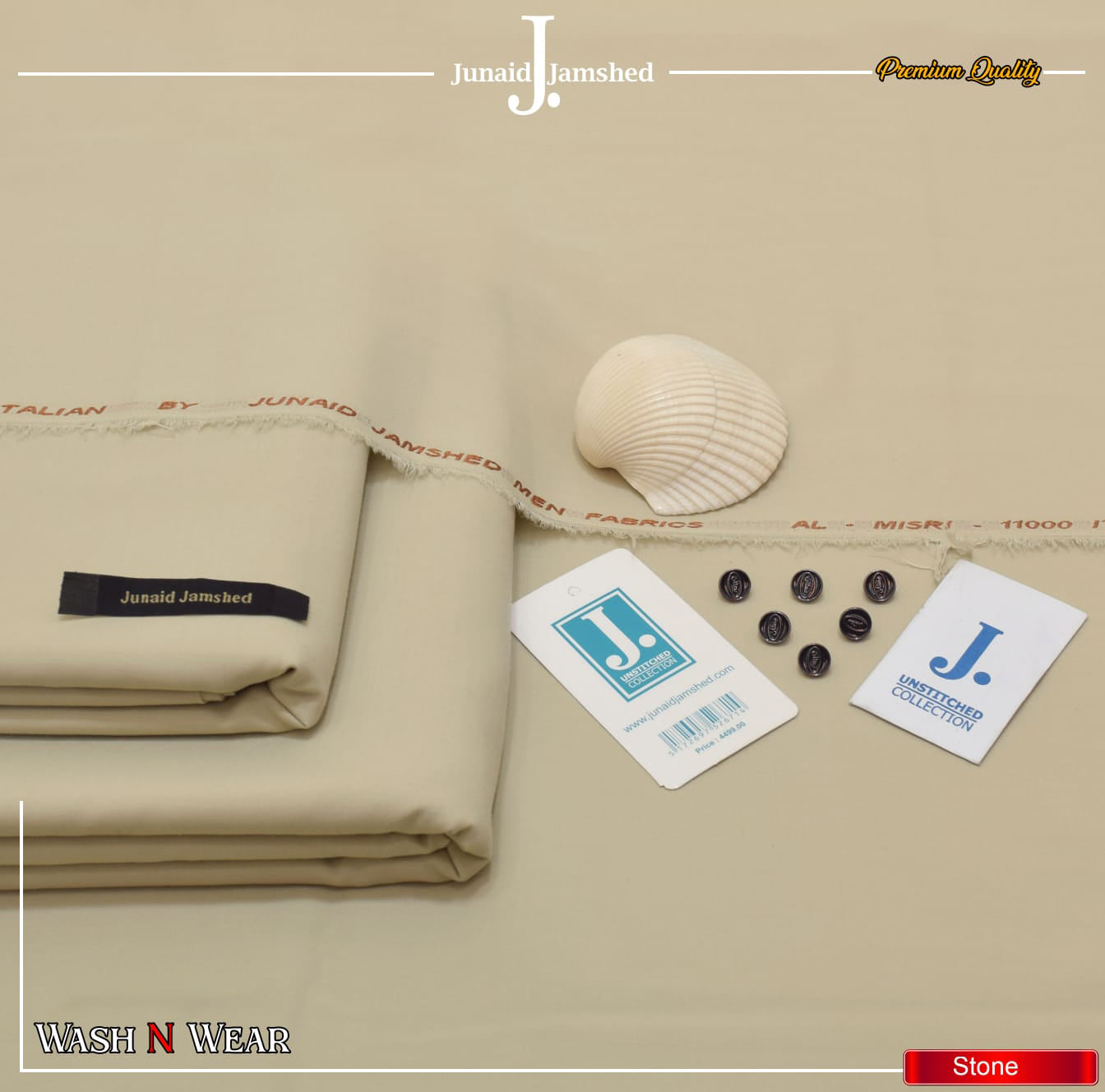 J. Wash n Wear Unstitched Suit 017