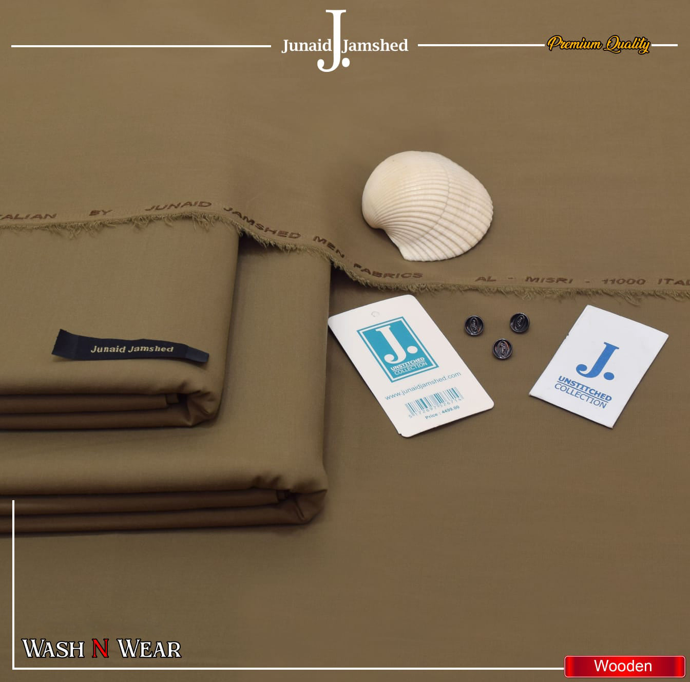 J. Wash n Wear Unstitched Suit 045