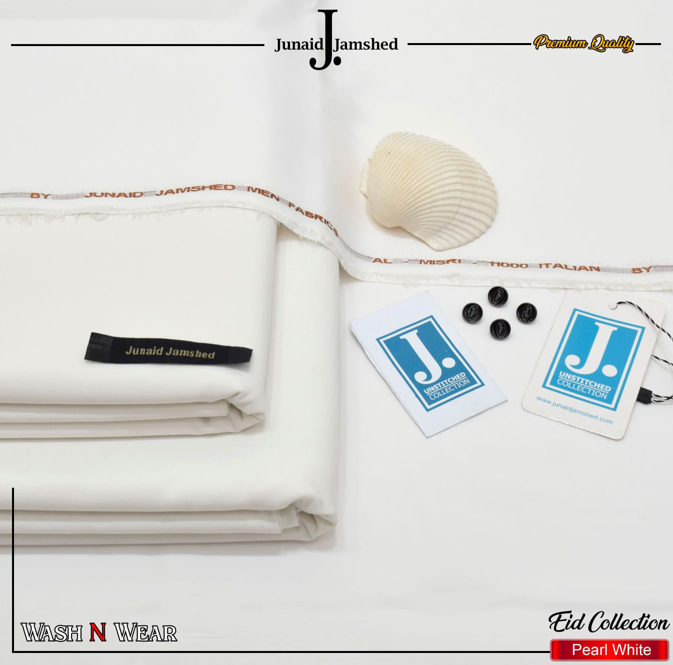 J. Wash n Wear Unstitched Suit 042