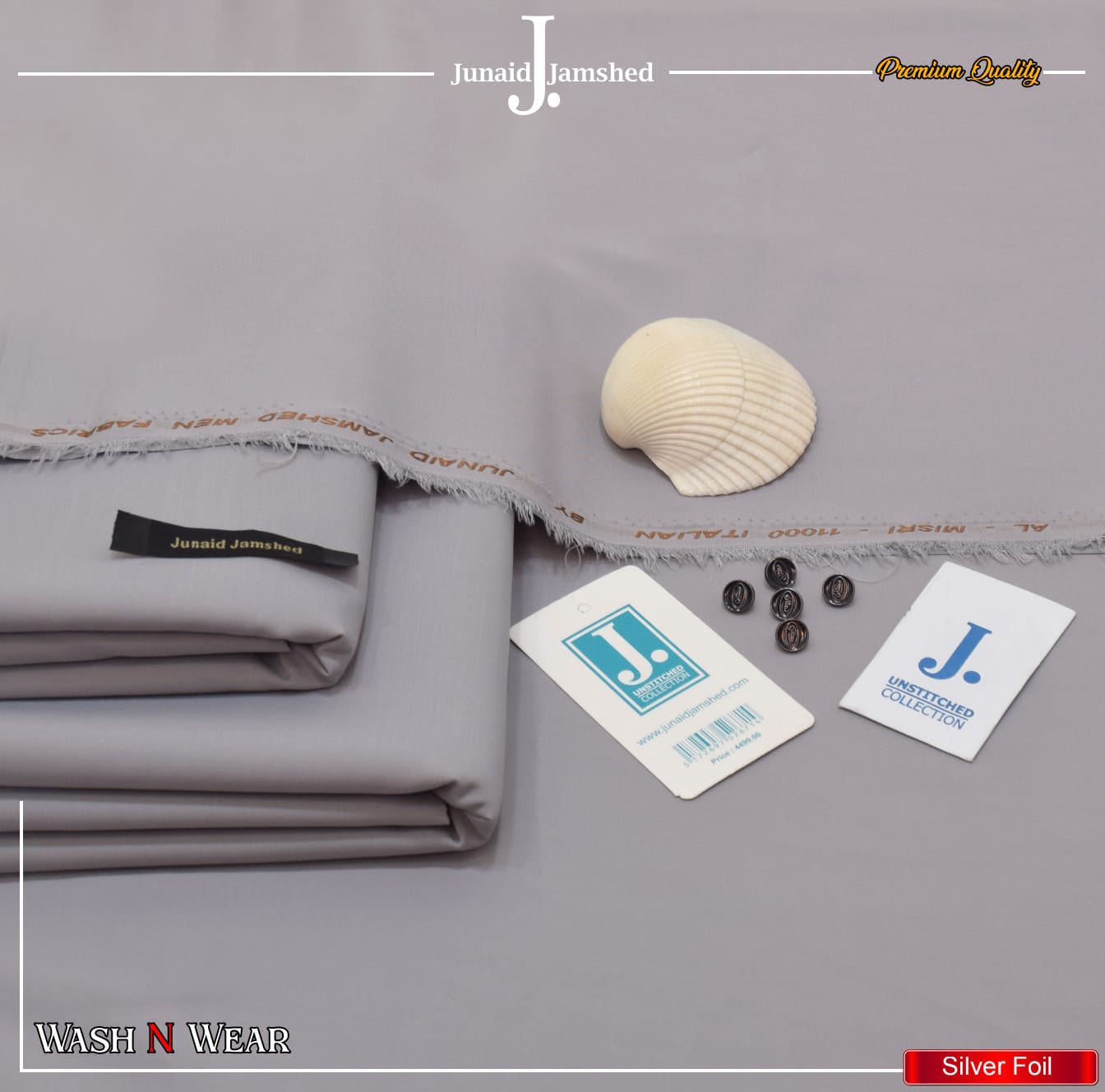 J. Wash n Wear Unstitched Suit 040