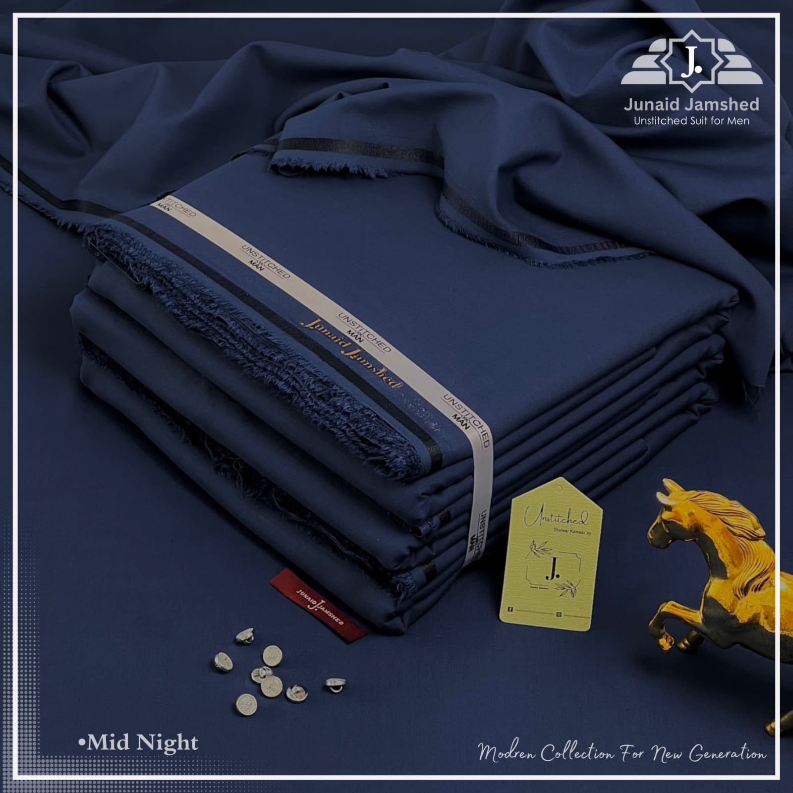 J. Wash n Wear Unstitched Suit 023