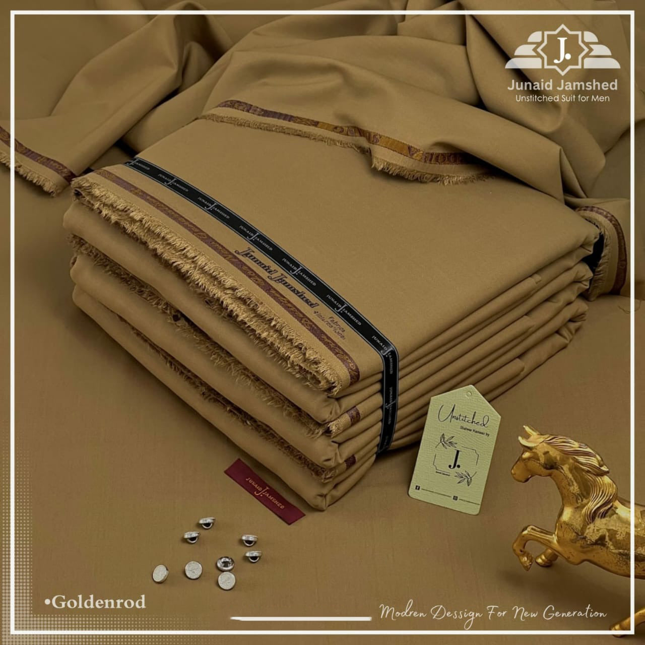 J. Wash n Wear Unstitched Suit 024
