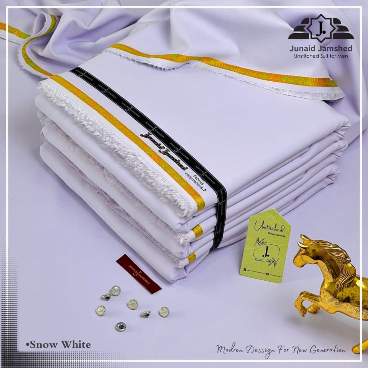 J. Wash n Wear Unstitched Suit 029